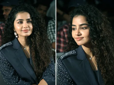 Actress Anupama Parameswaran Bison Movie Press Meet HD Pics