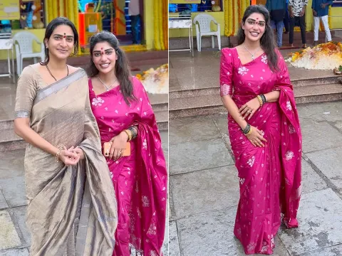 Actress Surekha Vani Daughter Supritha Dussehra Celebrations Photos