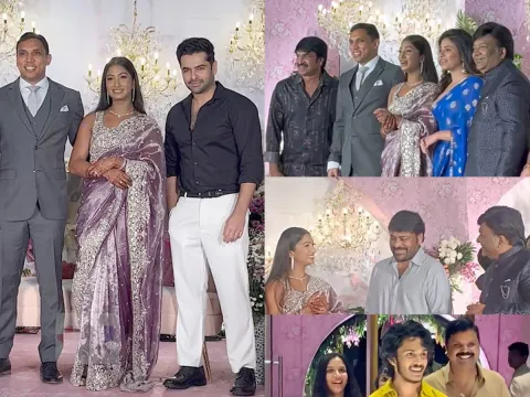Celebrities Attend Kona Venkat Daughter Wedding Reception Photos