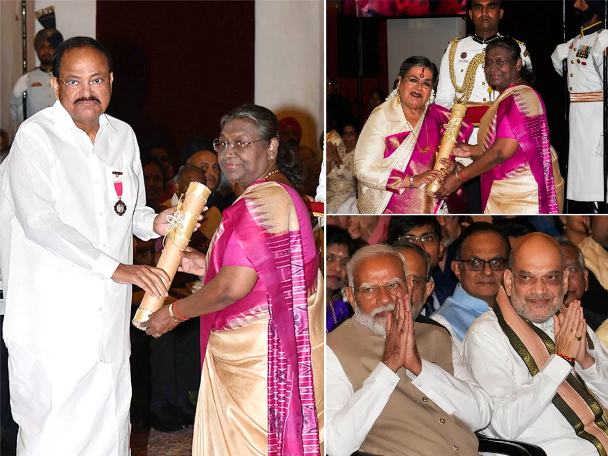 Padma Awards 2024 Ceremony at Rashtrapati Bhavan Photos - Sakshi