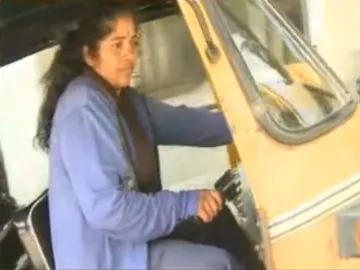 Auto Driver Narayanamma maintain her family with auto