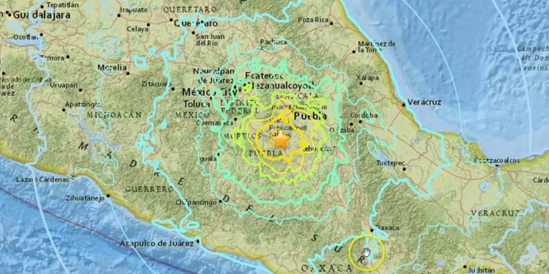 Earthquake again in Mexico