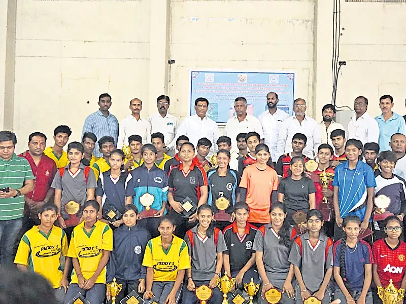 Hyderabad and Rangareddy won Sepak takraw titles