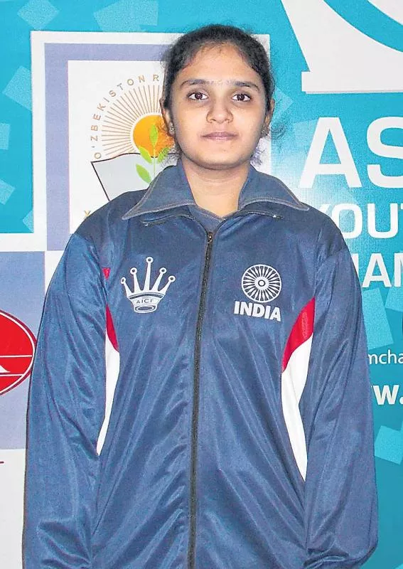 jishitha World Champion in Under-14 category