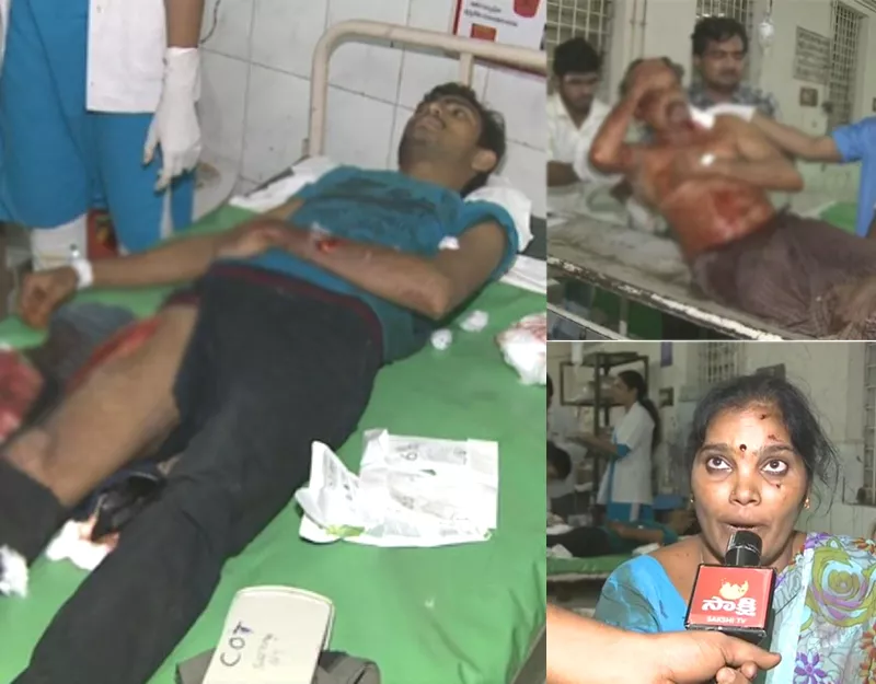 One person attacked a Family with Knives in Kakinada