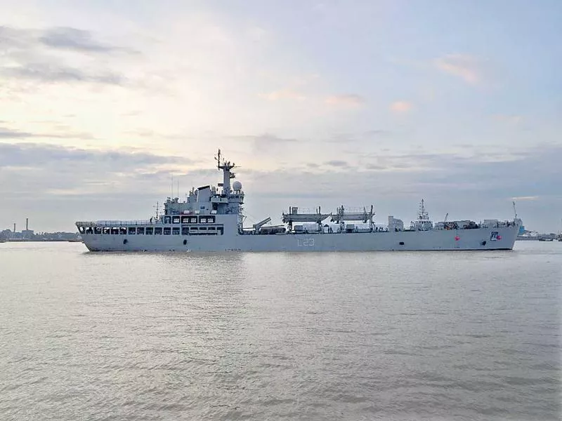 INS gharilal arrived at Chittagong