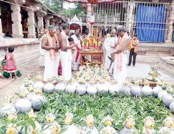 మహానందీశ్వరుడికి సహస్రఘటాభిషేకం