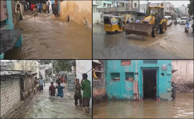 SRBC main canal broke in kurnool