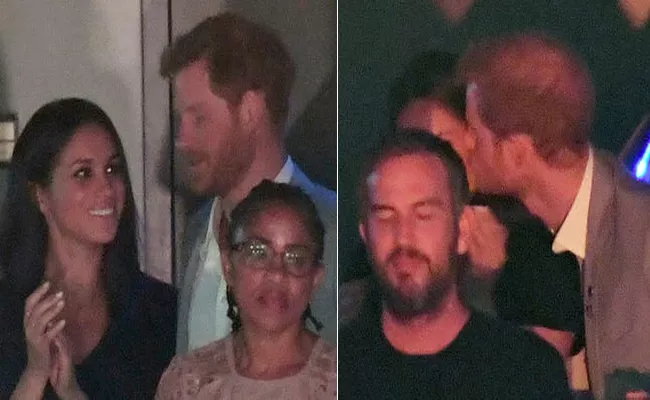 Meghan Markle and smitten Prince Harry kiss and cuddle