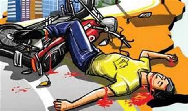 tata ace hits bike one died - Sakshi