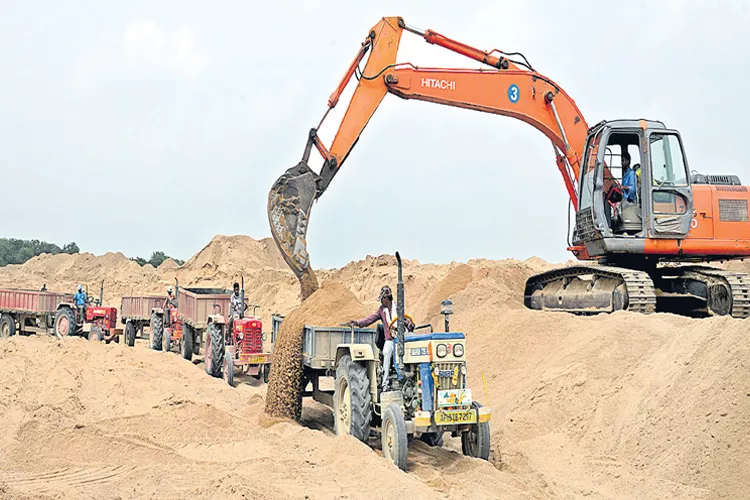 Sand mafia was going too much in the state - Sakshi