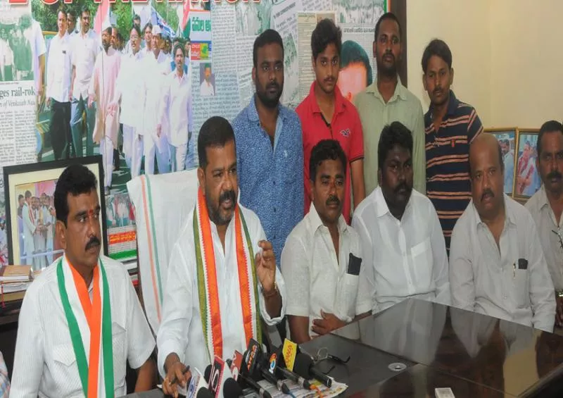 Joint District President Rajendra Reddy fired on trs party leaders