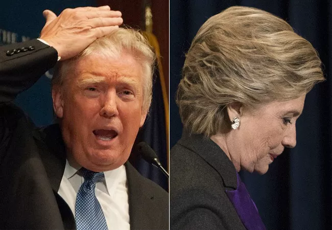  Donald Trump Urges Hillary Clinton to Run in 2020 Presidential Polls - Sakshi