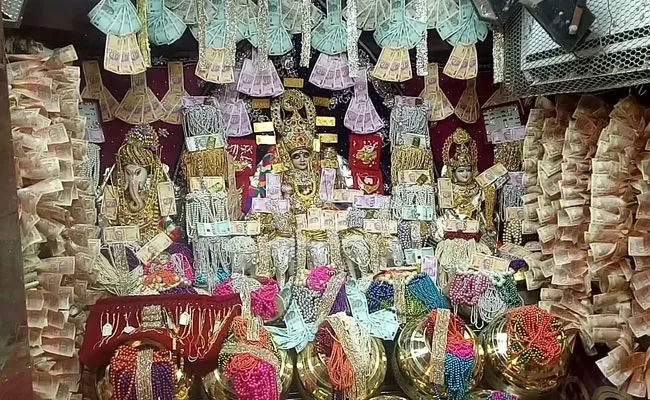 Inside A Madhya Pradesh Temple, Decorated With Nearly Rs. 100 Crore Cash