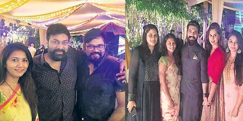 Diwali Celebrations at Mega Star Chiranjeevi house