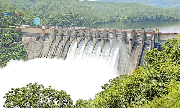 Huge water at nagarjuna sagar after two years - Sakshi