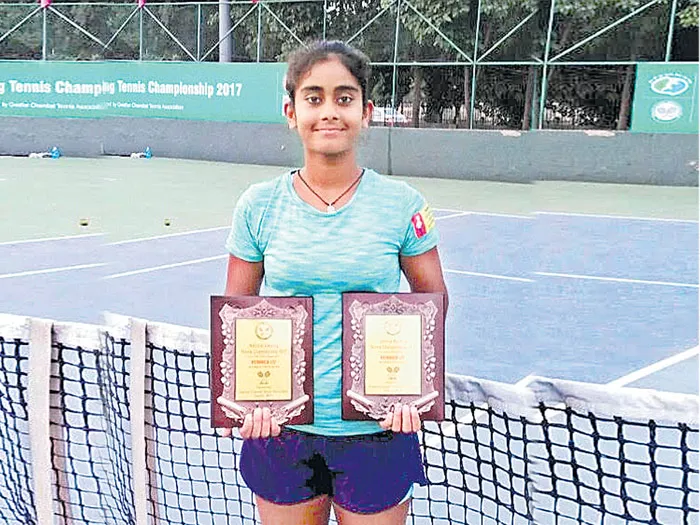 saidedeepya as runnerup in all india tennis tourney