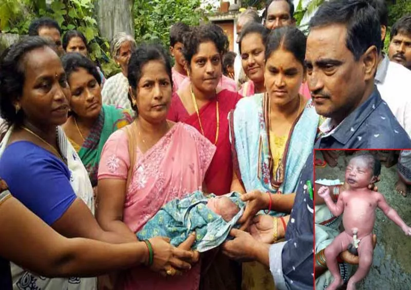 baby found in road side and handover to child line