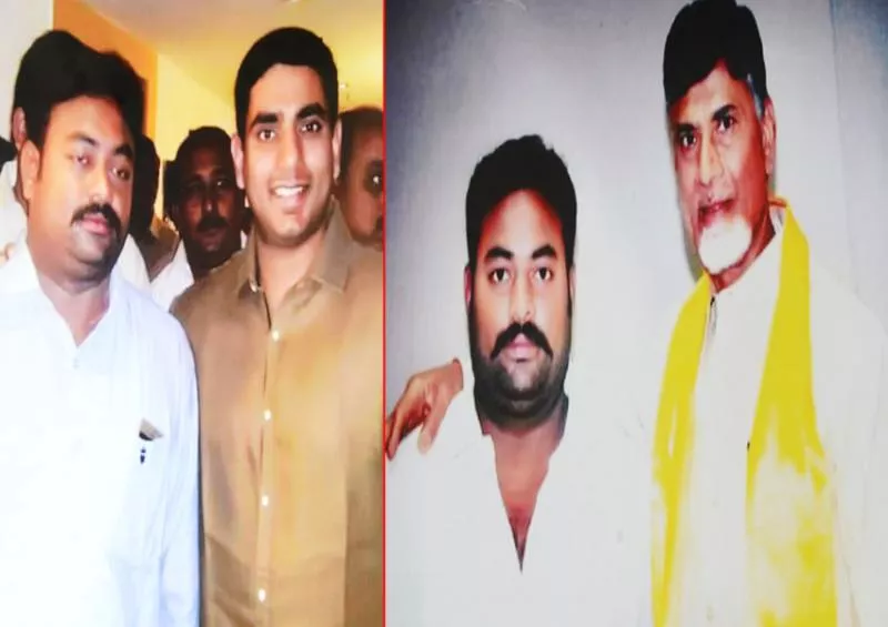 rowdy sheeters photos with cm and minister lokesh - Sakshi