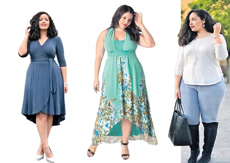 dressing styles for plus size body and zero size beauties