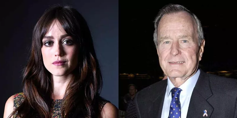 George H.W. Bush Apologizes to Actress Who Alleged Sexual Harassment - Sakshi