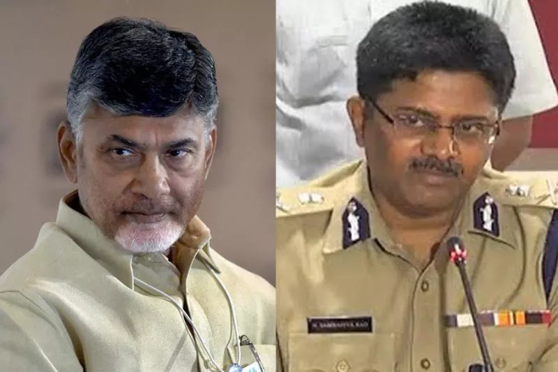 DGP Sambasivarao met cm chandrababu naidu