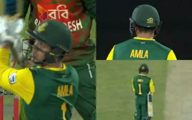 Quinton de Kock wears amla Jersy