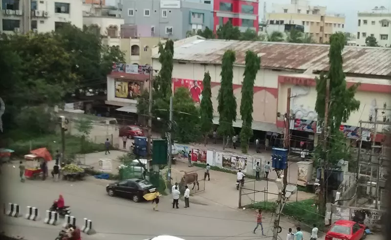 Traffic diversion at Ameerpet Satyam theatre