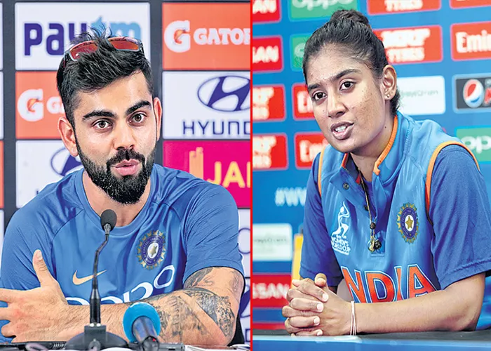 Kohli, Mithali Raj in ICC 'Top' rankings - Sakshi