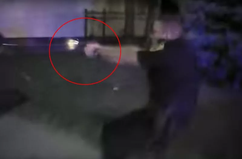 Police bodycam shows officer fatally shoot a man who ran - Sakshi