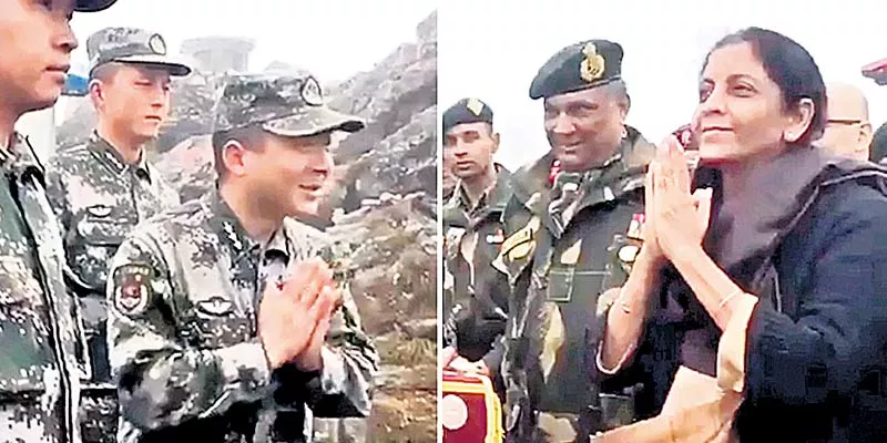 Nirmala Sitharaman teaches 'Namaste' to Chinese soldiers in Nathu ..