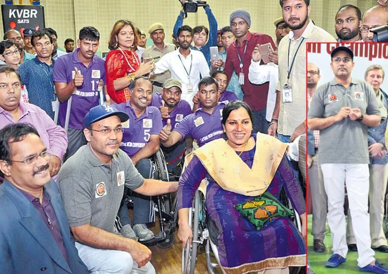 National Wheelchair Basketball Championship in Hyderabad - Sakshi