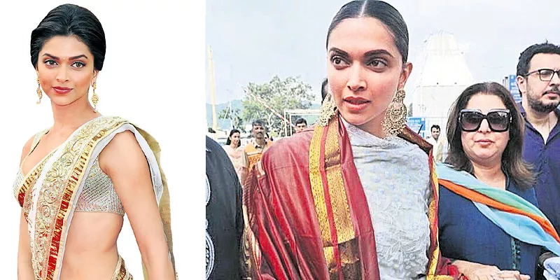 Deepika Padukone and Farah Khan seek blessings at Tirupati temple - Sakshi