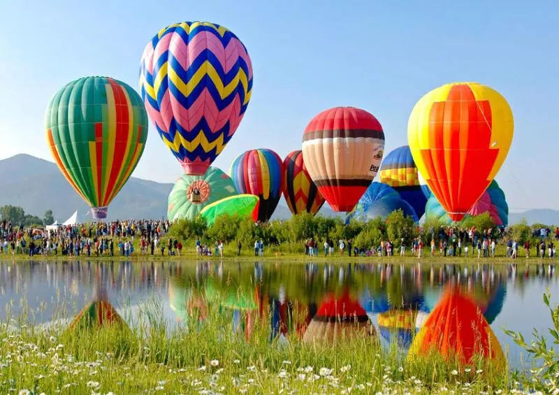 Andhra Pradesh is hosting its first ever hot-air balloon festival - Sakshi