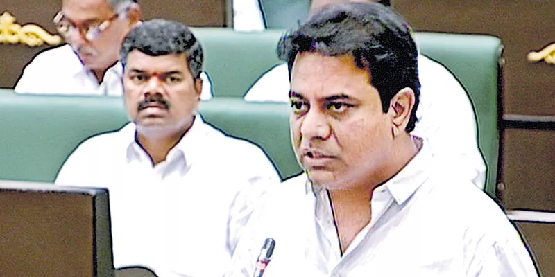 KTR assures to resolve rain water stagnation problem by next monsoon - Sakshi