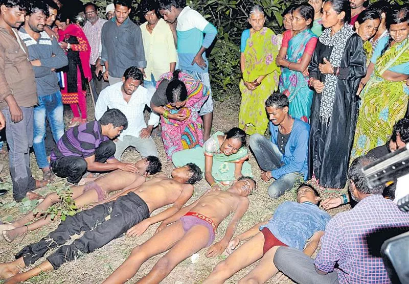 Four children killed by water - Sakshi