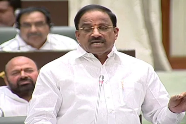 The Telangana Lokayukta Bill was introduced by Minister Thumala Nageswara Rao. - Sakshi