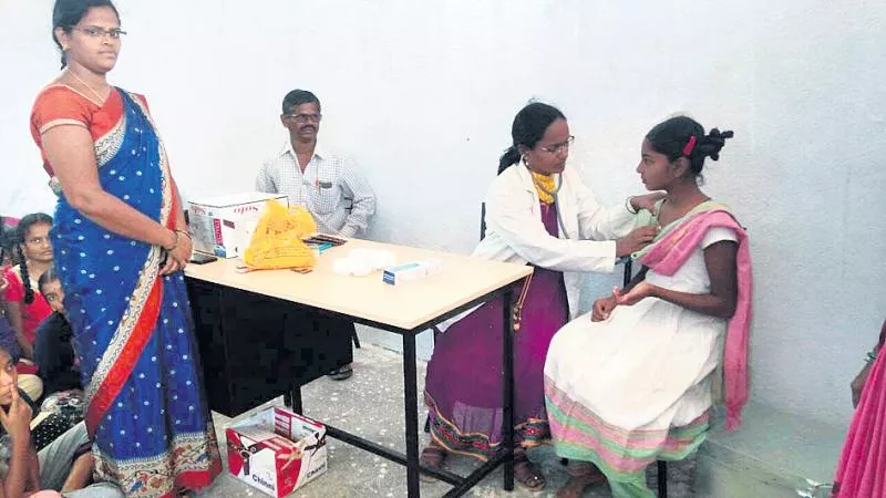 Students suffering at the Gurukula school - Sakshi