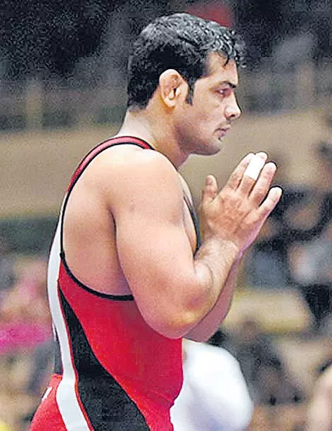 Sushil win a gold medal - Sakshi