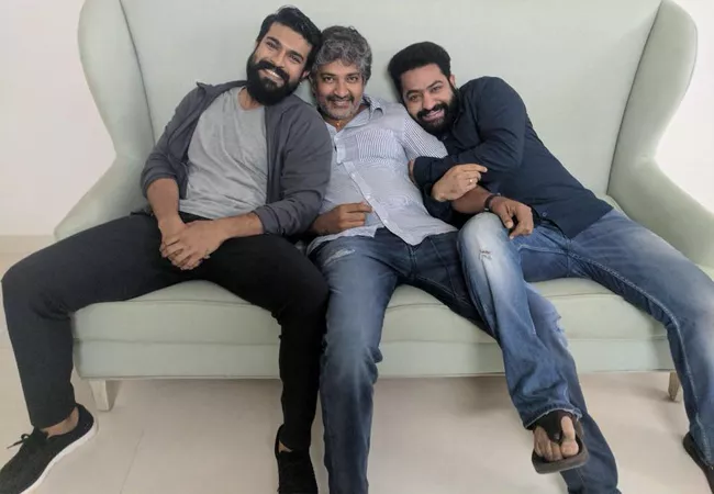 Director Rajamouli post a Photo with Ram Charan and Jr NTR - Sakshi - Sakshi - Sakshi - Sakshi - Sakshi