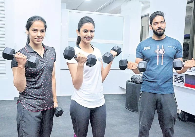 Grand Opening of F45 GYM by Saina Nehwal - Sakshi