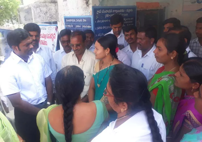 collector ronald ross Visit Rudhraram Village - Sakshi