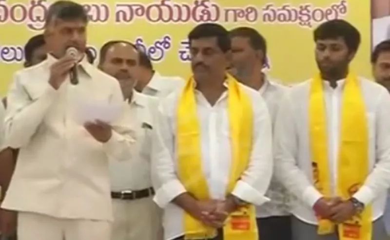 nallari kishore kumar reddy joins TDP - Sakshi - Sakshi - Sakshi