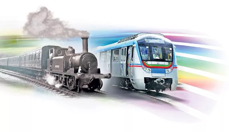 This is the cover of the Hyderabad rail transport system - Sakshi