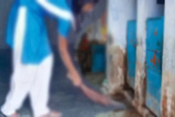 Female student cleans toilet and Tamil Nadu government serious - Sakshi