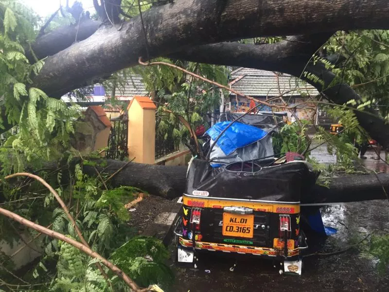 Heavy rains, strong winds disrupt normal life in Kanyakumari  - Sakshi