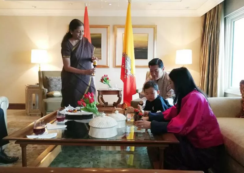 Bhutan's little prince gets to play with Channapatna toys - Sakshi