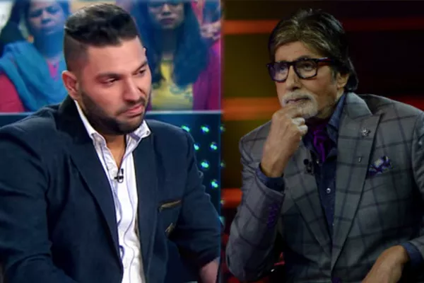 Yuvraj Singh Gets Emotional On KBC Show - Sakshi