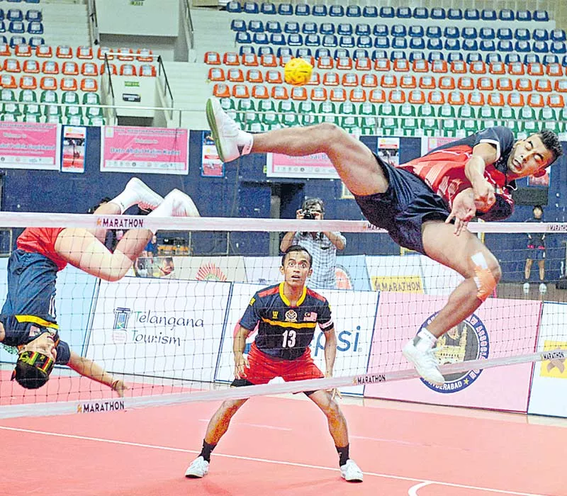 malaysia beats india in sepak takraw - Sakshi