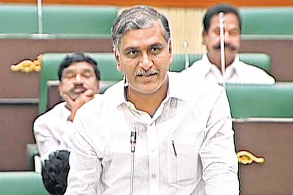 Minister Harish Rao in the Assembly - Sakshi